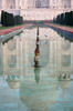 Inde - Agra - Reflet du Taj Mahal et martin-p�cheur