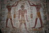 Egypte - Lac Nasser - Temple d'Amada - Relief peint